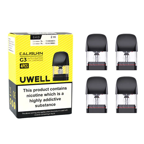 Uwell Caliburn G3 Replacement Pods Top-Fill | 0.4 Ohm 4pcs/pack