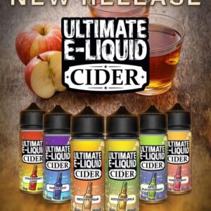 Ultimate E Liquid Cider Range 100ml Shortfill  70/30 VG/PG