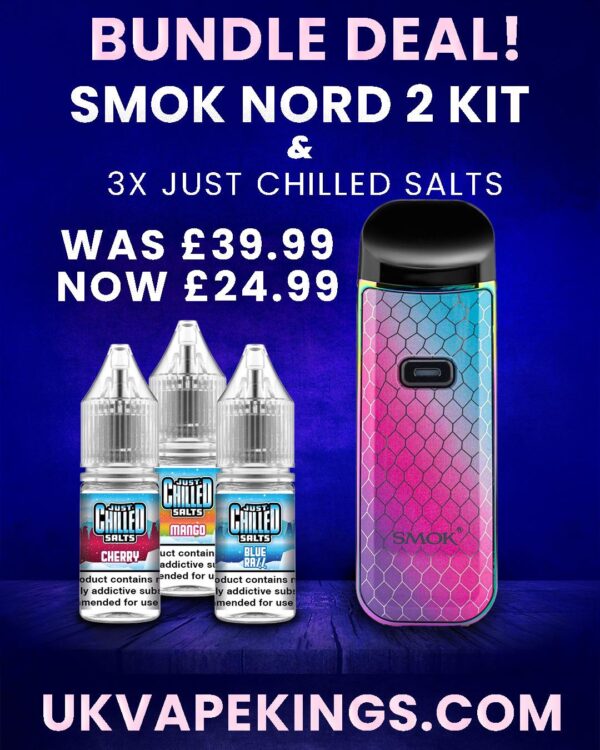 Smok Nord 2 Pod Kit with 3 Just Chilled Nic Salts