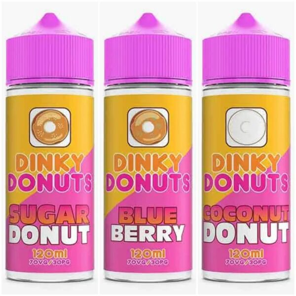 Dinky Donuts Range 100ml Shortfill  70/30 VG/PG