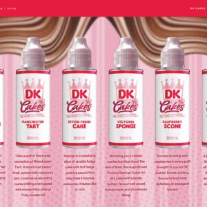Donut King Cakes 100ml Shortfill Eliquid  70/30 VG/PG