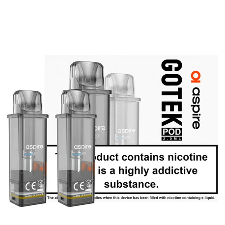 Aspire Gotek X Refillable Pods - 2ml or 4.5ml XL | Mesh 0.8Ω 2pcs/pack