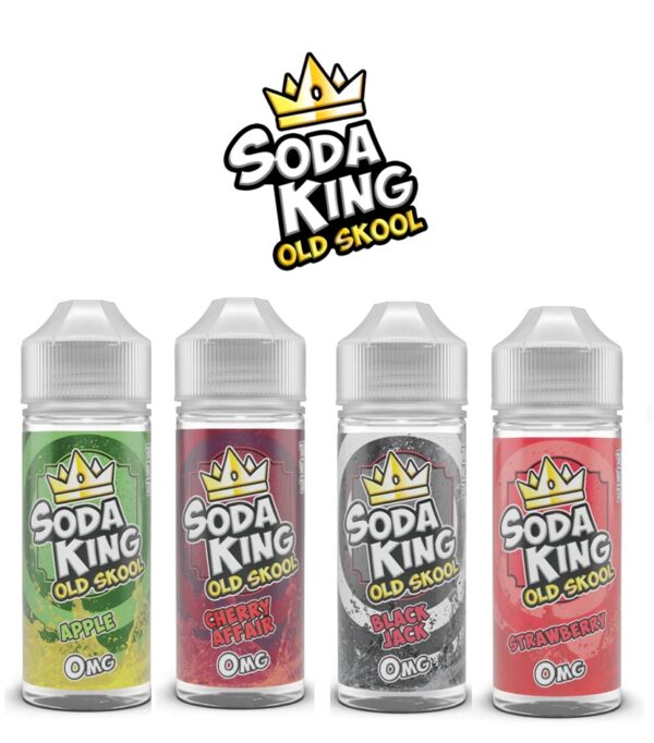 Soda King Old Skool 100ml E-Liquid Shortfill  70/30 VG/PG
