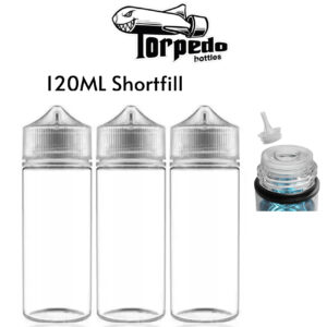Torpedo Refillable Empty E-Liquid Bottles 100ml | Easy Screw Off Nib  70/30 VG/PG