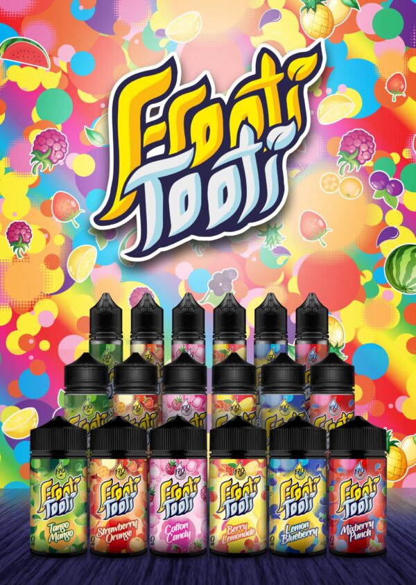 Frooti Tooti E-Liquid Range 100ml Shortfill  70/30 VG/PG