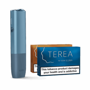 IQOS ILUMA ONE Starter Kit | Azure Blue | Free (2 Pack) of TEREA Sticks