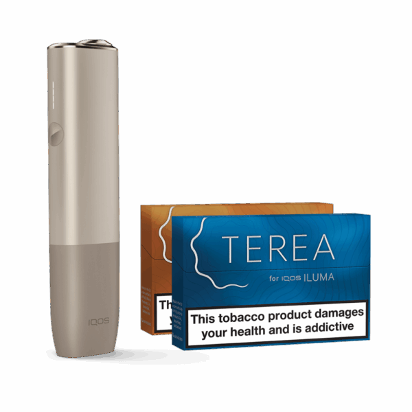 IQOS ILUMA ONE Starter Kit | Pebble Beige | Free (2 Pack) of TEREA Sticks