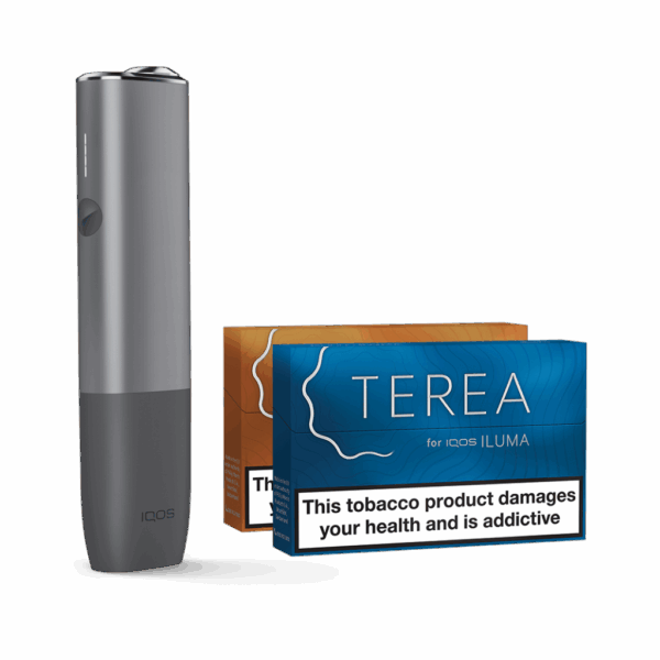 IQOS ILUMA ONE Starter Kit | Pebble Grey | Free (2 Pack) of TEREA Sticks