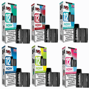 IVG Pro 12 Refill Pods – 2ml + 10ml | Up to 10,000 Puffs | 20mg Nic Salt