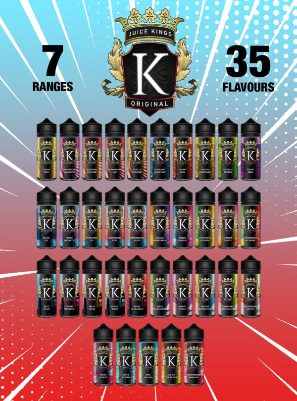 Juice Kings 100ml Shortfill  70/30 VG/PG