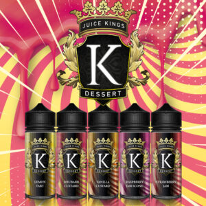 Juice Kings 100ml Shortfill | Dessert Range  70/30 VG/PG