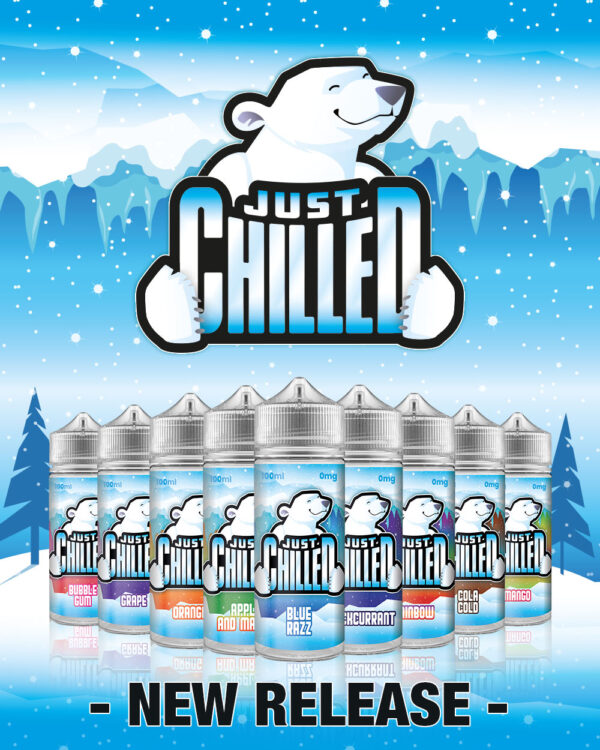 Just Chilled E Liquid Range 100ml Shortfill | Best Seller  70/30 VG/PG