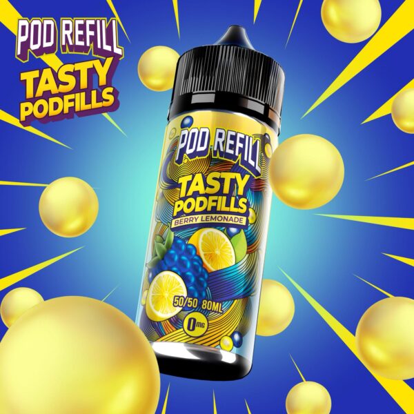 Pod Refill by Tasty Podfill 100ml 50/50 VG/PG E-Liquid Shortfill