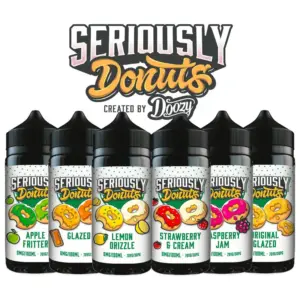 Seriously Donut 100ml Shortfill Eliquid By Doozy Vape  70/30 VG/PG