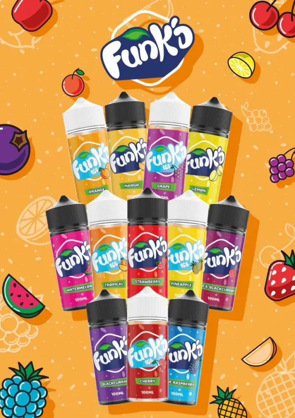 FUNK'D 100ml E-Liquid Shortfill 70/30 VG/PG