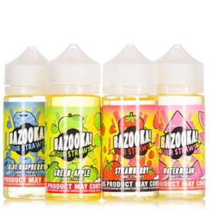 Bazooka Sour Straws E-Liquid 100ml  70/30 VG/PG