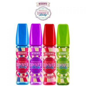 Dinner Lady 50ml Shortfill E-Liquid - Dessert Series  70/30 VG/PG