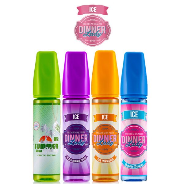 Dinner Lady 50ml Shortfill E-Liquid - Sweet ICE Series  70/30 VG/PG