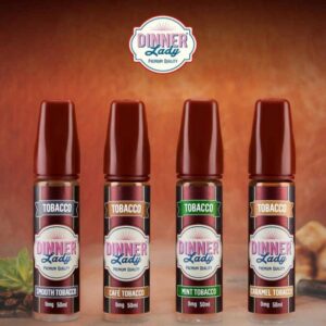 Dinner Lady Tobacco Range E Liquid 50ml Shortfill  70/30 VG/PG