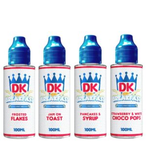 Donut King Breakfast E-liquid Range 100ml Shortfill  70/30 VG/PG