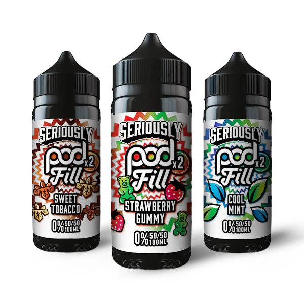 Seriously Pod Fill X2 by Doozy 100ml 50/50 E-Liquid Shortfill