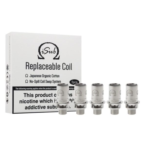 Innokin iSub Coils Compatible With All iSub Tanks | 0.5 Ohm | 5 Pcs/Pack