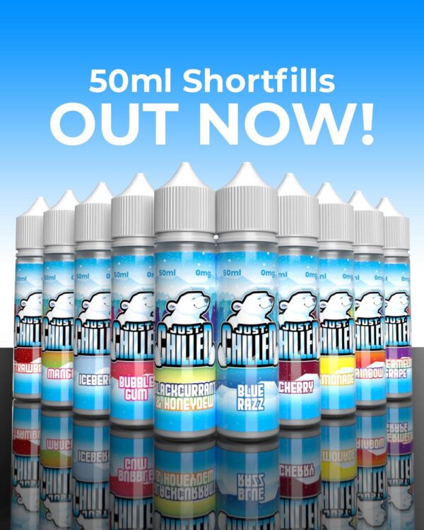Just Chilled E Liquid Range 50ml Shortfill  70/30 VG/PG