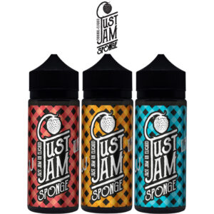 Just Jam Sponge E Liquid Range 100ml Shortfill  70/30 VG/PG
