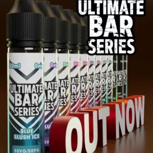 Ultimate Bar Series E-liquid 50ml Shortfill | 12 Incredible flavors  70/30 VG/PG
