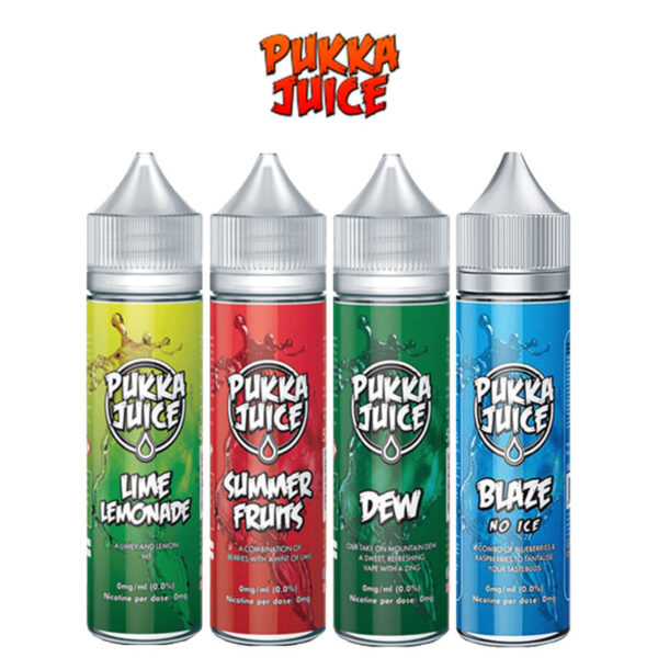 Pukka E Liquid 50ml Shortfill  70/30 VG/PG