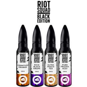 Riot Squad Black Edition E Liquid 50ml Shortfill  70/30 VG/PG