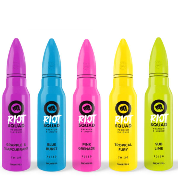 Riot Squad E Liquid 50ml Shortfill  70/30 VG/PG