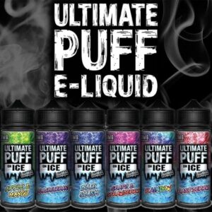 Ultimate Puff ON ICE E Liquid 100ml Shortfill  70/30 VG/PG