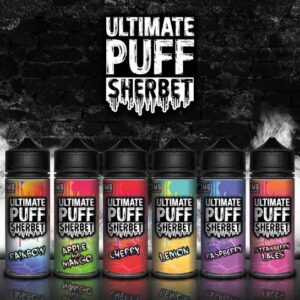 Ultimate Puff Premium E Liquid 100ml Shortfill l Sherbet Series  70/30 VG/PG