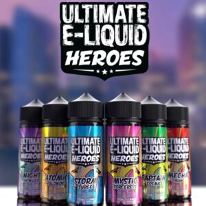 Ultimate Puff Premium E Liquid 100ml Shortfill l Heroes Range  70/30 VG/PG