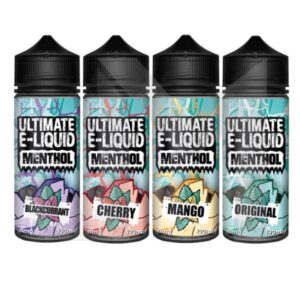 Ultimate E Liquid Menthol Range 100ml Shortfill  70/30 VG/PG