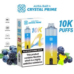Crystal Prime Aura Bar 10K Prefilled Vape Kit