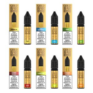 Gold Bar Nic Salts 20mg Flavours Collection UK Vape Kings